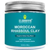 Moroccan Rhassoul with 7 Aromatic Plants Detox Clay Mask For Face & Hair